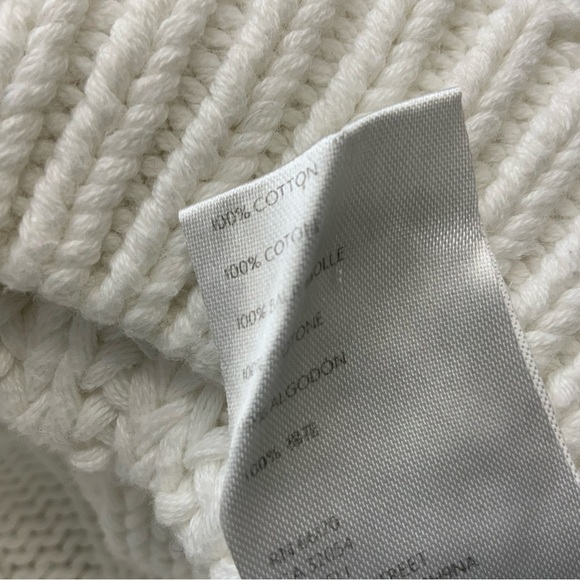 Free People Sweetheart Sweater Off White. Size XS. Mock Neck Ballon Sleeves. - Picture 6 of 7